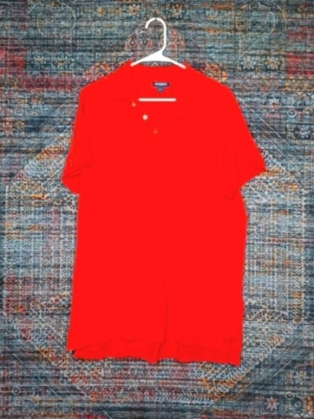 Bonobos mens solid red slim fit mesh polo shirt XL EUC